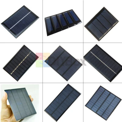 Mini Mono Solarpanel Kleinsolarzelle PV Modul Ladegerät 0,5V-12V 100mA-300MA - Bild 1 von 4