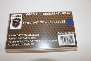 250 Manicotti Cristallo per #6 Copertine, FDC 4" x 7" = 100 mm x 177 mm Spedizione Gratuita... - Foto 1 di 8