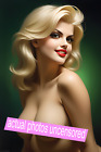 Nude 4"x6" Glossy Pin Up Sexy Mature Babe Adult Portrait 4" x 6" Glossy Photo