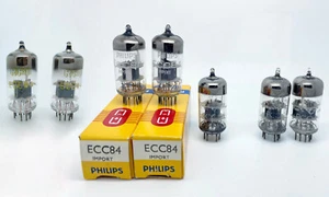 7 tubos de vacío triodo de prueba NOS Telefunken Philips RFT ECC84 6CW7 PCC84 7AN7 BUENOS - Imagen 1 de 20