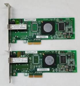 Lot of 2 QLogic QLE2460 Single Port 4GB FC PCIe x4 Host Bus Adapter HBA - Picture 1 of 4