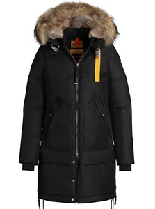 CHAQUETA PARAJUMPERS MUJER LARGO OSO PLUMÓN PARKA ABRIGO AISLANTE PIEL NEGRO TALLA S - Imagen 1 de 15