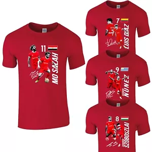 Liverpool Player T-Shirt - Adult - Choose from Salah, Diaz, Nunez & Szoboszlai - Picture 1 of 11