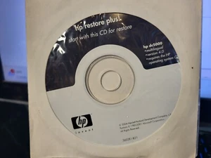 HP Restore Plus ! CD For dc5000 VERSION 4.0 MULTILINGUAL Hewlett Packard - Picture 1 of 2
