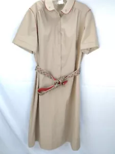 Vintage Leslie Pomer button dress vtg sz 20 Big (16 modern size - Picture 1 of 12