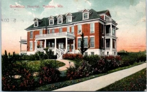 GREENBUSH HOSPITAL Madison, Wisconsin WI c1912 - Postcard - Picture 1 of 2