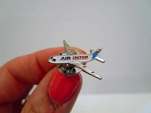 AIR INTER PIN, pasador de aerolínea, pasador de avión, pasador de recuerdo, pasador de recuerdo, pasador pequeño - Imagen 1 de 2