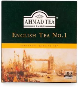 Ahmad Tea English Tea No.1 Tagged Teabags, 100 Count - Picture 1 of 2