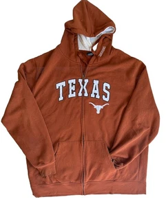 Sudadera con Capucha Para Hombre Coliseo Texas Longhorns Logo Cosido Cremallera Completa 3x - Imagen 1 de 9