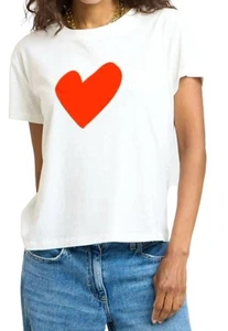 Kerri Rosenthal suke imperfect heart tee in Aperol Orange - size L - Picture 1 of 4