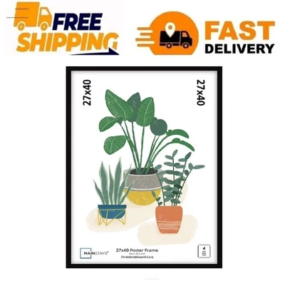 Marco de póster básico negro Mainstays 27"" x 40"" Foto 1 de 4