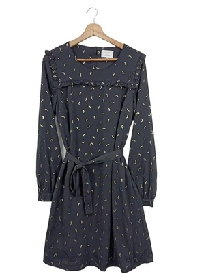 NüMPH Robe à manches longues Dames Robe T EU 36 doré-noir élégant - Photo 1/4