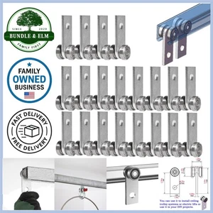 Conjunto de carro de 2 ruedas de acero al carbono carga de alta resistencia 2200 libras para canal de puntal - Imagen 1 de 7