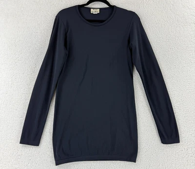 Acne Studios Mini Dress Womens Size OS Black Long Sleeve Bodycon Crew Neck - Image 1 of 4