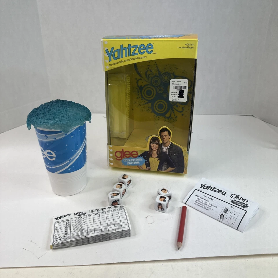 Glee Yahtzee 游戏单人棋盘电视节目 T3 — 第 1/4 张图片