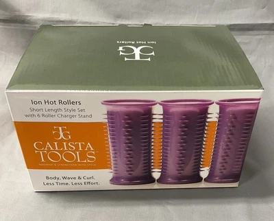 Calista Tools Ion Hot Rollers 12 - Soporte de cargador 12 pinzas para el cabello 6 pequeñas 6 medianas Foto 1 de 4