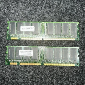 (2) 128MB SDR SDRAM memory module, SDR DIMM, H MEMORY 16ZHS 0131P23949 256MB - Picture 1 of 4