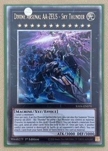 Yu-Gi-Oh! Divine Arsenal AA-Zeus - Sky Thunder RA04-EN070 Quarter Century Secret - Picture 1 of 1