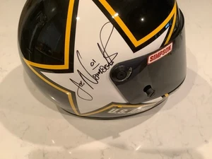 JOE NEMECHEK AUTOGRAPHED 2005 U.S. ARMY SIMPSON FULL SIZE HELMET & CARD - Picture 1 of 12