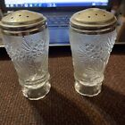 Vintage Tiara Glass Ponderosa Pine Needle & Pinecone Salt & Pepper Shakers