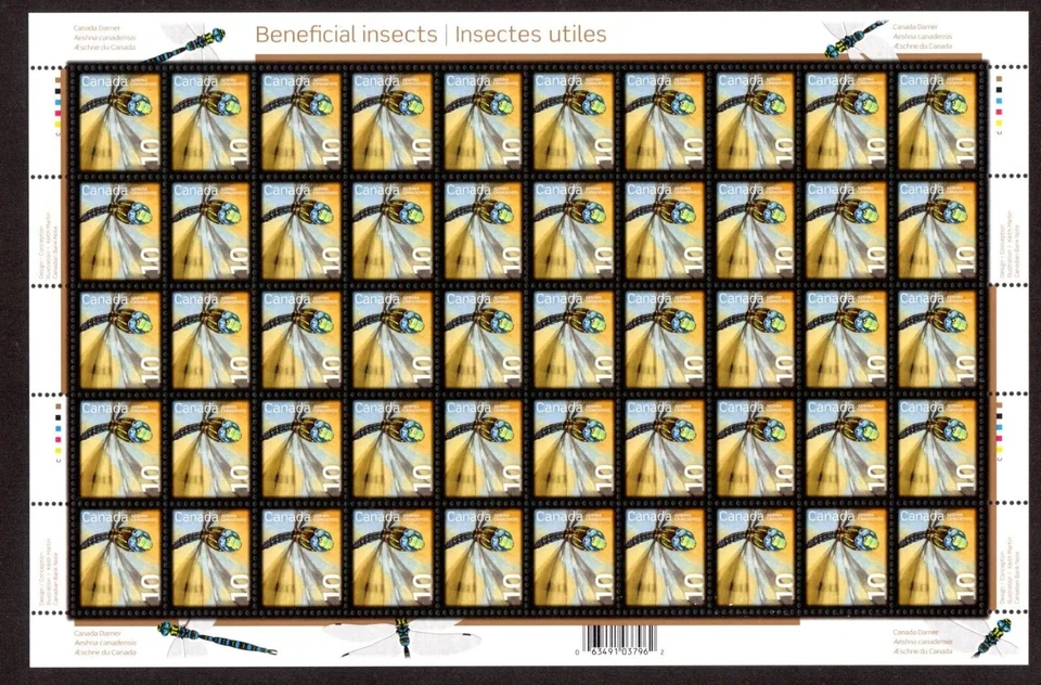 Canada - Scott 2237 - Full Pane of 50 Stamps - Beneficial Insects - MNH - Image 1 of 1