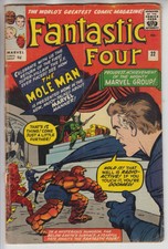 FANTASTIC FOUR # 22  VS  THE MOLE-MAN  INCOMPLETE APPARENT -VG PENCE 1964