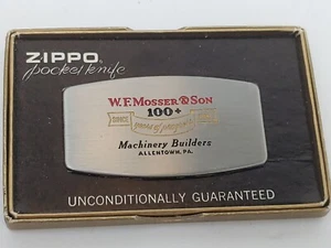 ZIPPO #7800 KNIFE "W.F. MOSSER & SON 100+ Years of Progress" in Original Box! - Picture 1 of 10
