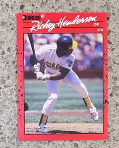 1990 Donruss Rickey Henderson #304 Oakland Athletics A's EX or Better - Picture 1 of 2