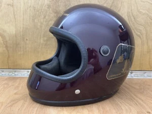 Vintage Arthur Fulmer AF50 Eagle AF50-DOT Motorcycle Helmet Maroon Gold Medium - Picture 1 of 8
