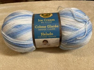 Lion Brand Ice Cream Big Scoop Yarn Blueberry 10oz 1117yd Acrylic - Picture 1 of 4