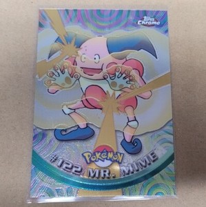 1x Pokemon Card - Mr. Mime #122 - Topps Chrome Holo Foil RARE TCG