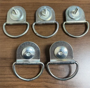 14-25 Dodge Ram 150 250 350 Promaster Van - Silver Tie Down Cargo Hooks Set of 5 - Picture 1 of 3