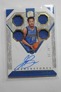 Panini Blue RC 2019 Jalen Brunson 🔥Cornerstones 4 parches quad novato automático #179 - Imagen 1 de 4