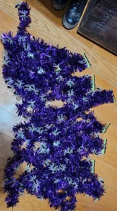 Lot of 7 pcs of Halloween purple tinsel garlands total 63 feet long - Picture 1 of 1