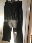 Leather Look Joggers 16 Black Top Shop