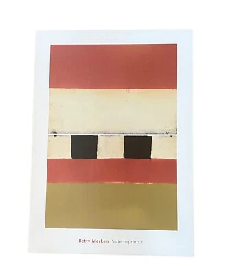 Póster impreso arte abstracto moderno Betty Merken Suite Imprints I 2004 Foto 1 de 4