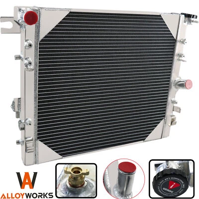 Radiador de aluminio para Jeep Wrangler 2007-17 3,8 L/2018 Jeep Wrangler JK 3,6 L V6 Foto 1 de 4