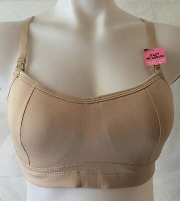 Sujetador de Enfermería Activo LAMAZE Microfibra Espalda Corredora Beige Talla M Nuevo Foto 1 de 4