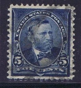 US 281 USATO 5 CENT GRANT, 1898, CANCELLAZIONE LEGGERA, GEMMA EXTRA FINE, PSE CERT. - Foto 1 di 2