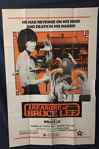 KUNG -FU "TREASURE OF BRUCE LEE" ORIGINAL MOVIE POSTER 1983 / BRUCE LEE