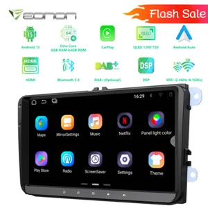 For VW GOLF MK5 MK6 Apple CarPlay VWX6S Car Stereo Radio Android 13 6+64G 8-Core - Picture 1 of 24
