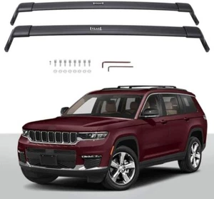 Roof Rail Racks Cross Bars Crossbars Fits for Jeep Grand Cherokee L 2021 2022  - Imagen 1 de 5