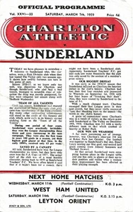 CHARLTON ATHLETIC V HULL CITY ~ 16 DE ENERO DE 1960 ~ PROGRAMA DE FÚTBOL - Imagen 1 de 1
