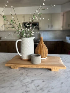 Wood Riser - Reclaimed Barn Wood - Handmade in USA - Single Board Maple Hardwood - Picture 1 of 10