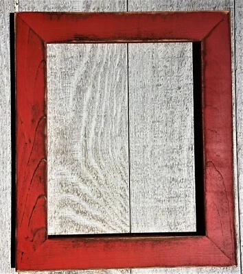 F001-429 1-1/2" Honky Tonk Red Distressed Picture Frame - Image 1 of 4