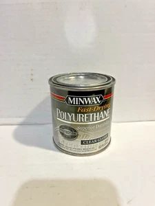 Minwax Fast Dry Polyurethane Wood Finish, 1/2 Pint Clear Gloss - Picture 1 of 3