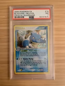 Pokémon Blastoise Holo Sello Inverso 14/100 PSA 7 (50741675) - Imagen 1 de 2
