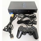 Sony Playstation 2 Ps2 Scph-30000 with Genuine Cable Controller Black