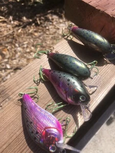 Custom Painted 1.5 Squarebill Holographic Trout SILENT - Picture 1 of 6