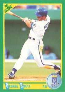 1990 Score Baseball #140 George Brett - Royals